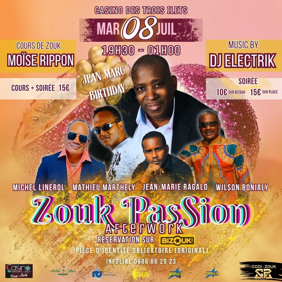 Affiche : Zouk Passion Afterwork